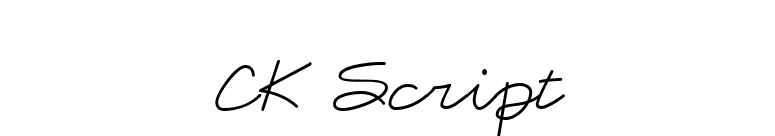 CK Script font preview