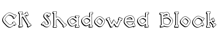 CK Shadowed Block font preview