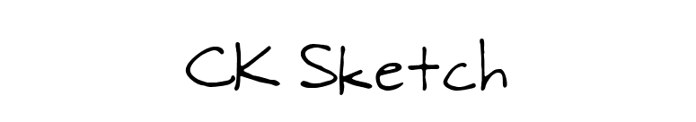CK Sketch font preview