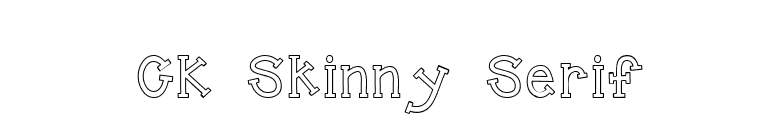 CK Skinny Serif font preview