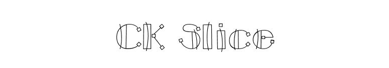 CK Slice font preview