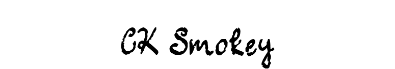 CK Smokey font preview