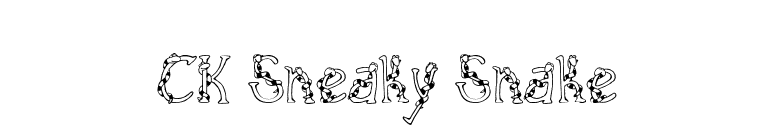 CK Sneaky Snake font preview