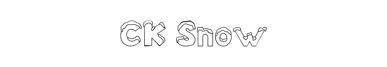 CK Snow font preview