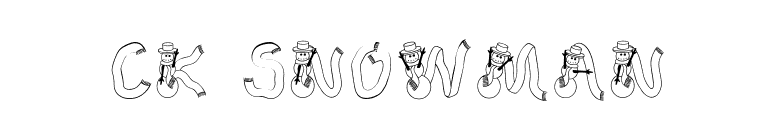 CK Snowman font preview