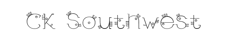 CK Southwest font preview