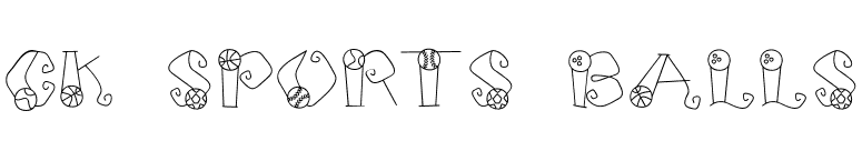 CK Sports Balls font preview