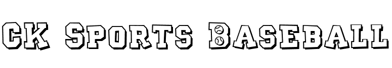 CK Sports Baseball font preview