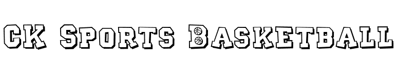CK Sports Basketball font preview