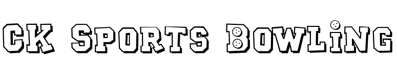 CK Sports Bowling font preview