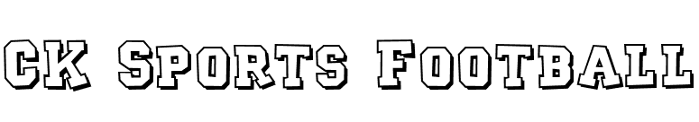CK Sports Football font preview