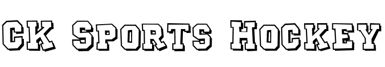 CK Sports Hockey font preview