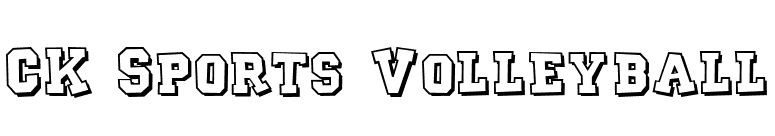 CK Sports Volleyball font preview
