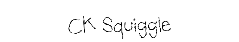 CK Squiggle font preview