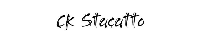 CK Stacatto font preview
