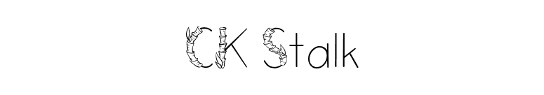 CK Stalk font preview
