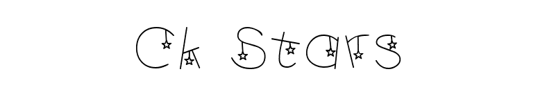 Ck Stars font preview