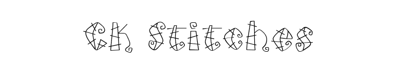 CK Stitches font preview