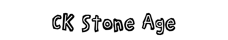 CK Stone Age font preview