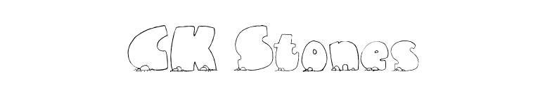 CK Stones font preview