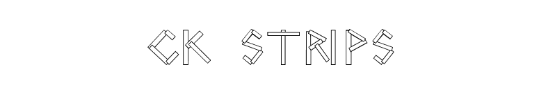 CK Strips font preview