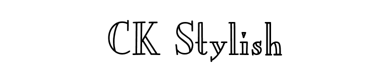 CK Stylish font preview