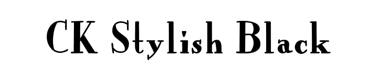 CK Stylish Black font preview