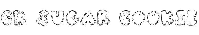 CK Sugar Cookie font preview