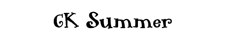 CK Summer font preview