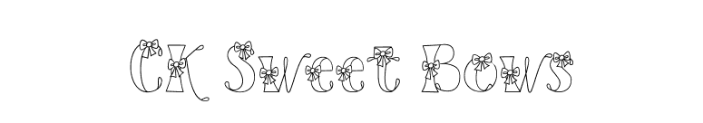 CK Sweet Bows font preview