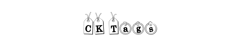 CK Tags font preview