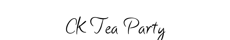 CK Tea Party font preview