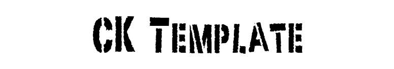 CK Template font preview