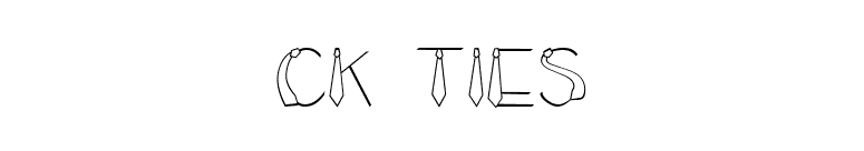 CK Ties font preview