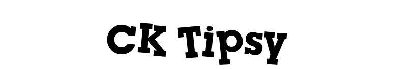 CK Tipsy font preview