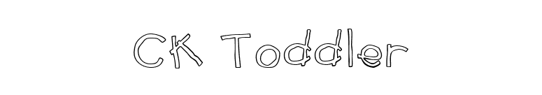 CK Toddler font preview