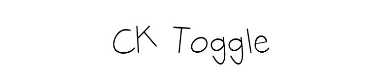 CK Toggle font preview
