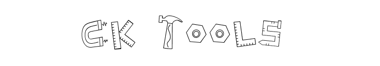 CK Tools font preview
