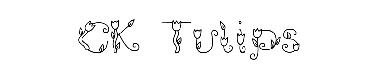 CK Tulips font preview