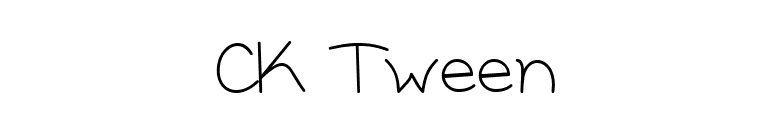 CK Tween font preview
