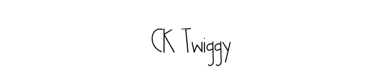 CK Twiggy font preview