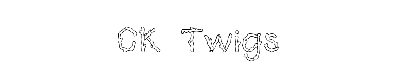 CK Twigs font preview