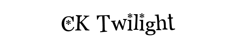 CK Twilight font preview