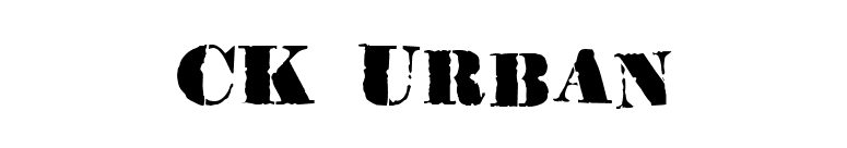 CK Urban font preview