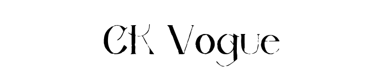 CK Vogue font preview