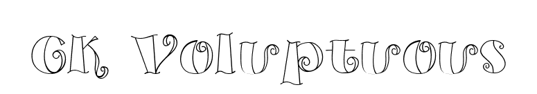 CK Voluptuous font preview