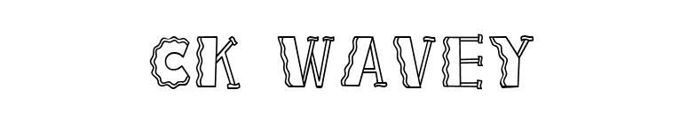 CK Wavey font preview