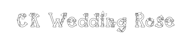 CK Wedding Rose font preview