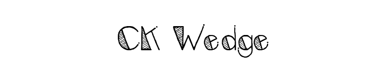 CK Wedge font preview