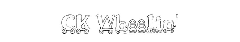 CK Wheelin' font preview